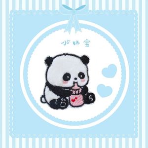 สติกเกอร์ติดกระเป๋า NODA ลายปักการ์ตูนแพนด้าขนฟูน่ารัก สำหรับตกแต่งกระเป๋าและเคสโทรศัพท์ - Product Image 6