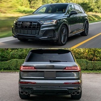 Nouveau kit carrosserie pour Audi Q7 06-15/16-29, mise à niveau style RSQ7 20-23, pare-chocs avant/arrière, jupes latérales, phares, feux arrière, ailes, capot