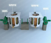 Four de fusion à induction électrique en acier inoxydable pour métal et fer, capacité 100 kg-15 tonnes, modèle MF, à prix abordable