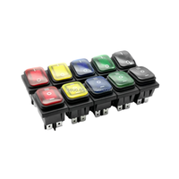 Interrupteur à bascule Kcd4 / Interrupteur étanche rouge jaune bleu vert noir LED 12 24 avec éclairage