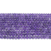 Cuentas de Amatista Natural de Alta Calidad AAA de 6mm, 8mm y 10mm, Venta al Por Mayor a Precio de Fábrica para la Fabricación de Joyería DIY