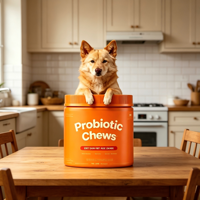 OEM ODM Probiotiques pour chiens sous forme de friandises moelleuses, favorisent la santé intestinale, soulagent la diarrhée pour toutes les races de chiens