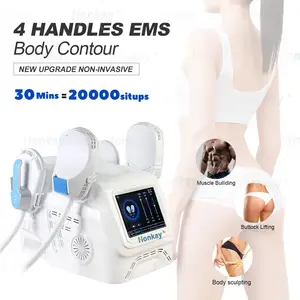 Estimulador muscular eletromagnético Ems portátil, máquina de escultura corporal ems para uso doméstico, aprovada pela CE