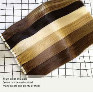 Extensiones de Cabello Humano Virgen Indio Amygirl 100%, Cinta Adhesiva, Alta Calidad, Doble Trama, Remy Natural, Ondulado, Color Personalizado 10-30 - Product Image 4