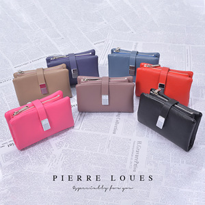 Monedero para Mujer Pierre Loues de 6 Pulgadas con Múltiples Ranuras para Tarjetas, Color Sólido, con Cierre de Letra, para Uso Diario - Product Image 2