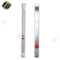 Couteau de découpe CLEZE en acier inoxydable à verrouillage automatique, lame amovible, pour film de protection de peinture (PPF), film teinté pour vitres de voiture, film vinyle, outil de découpe et de finition