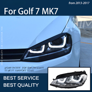 Car Lights for <strong>Golf</strong> 7 2013-2017 <strong>MK7</strong> Golf7 LED <strong>Headlights</strong> DRL Dynamic Turn Signal Lamp Bifocal Lens Assembly <strong>Upgrade</strong> - Product Image 5