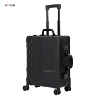 Valise de maquillage professionnelle FAMA, nouvelle conception, durable, en aluminium, avec roulettes, éclairage et pieds, modèle KC-218