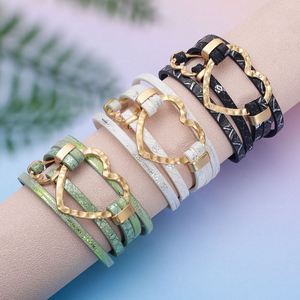Skull <b>Leather</b> <b>Bracelet</b> Wholesale Bulk Discount Machined Steel Holiday Gift for Women Certified High Precision Polishing - Product Image 1