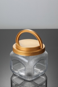 <span class=keywords><strong>1000ml</strong></span> Pet nhựa lưu trữ lọ với grip xử lý nửa Gallon rỗng vuông lọ với miệng rộng nắp cho kẹo lưu trữ - Product Image 4