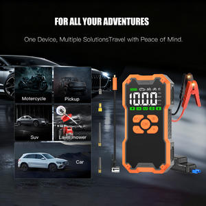 ट्रक वाहन कूद स्टार्टर एयर पंप पावर बैंक जम्पर केबल 45w आपातकालीन प्रकाश कार्य 600 क्रैंकिंग एम्प्स (1200a पीक) - Product Image 3