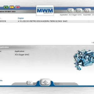 Catálogo de piezas electrónicas EPC de motor diésel 2023,10 MWM