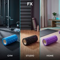 Rouleau en mousse élastomère thermoplastique haute densité FX Wholesale pour le yoga, le Pilates, le massage musculaire, la remise en forme, la rééducation et la physiothérapie