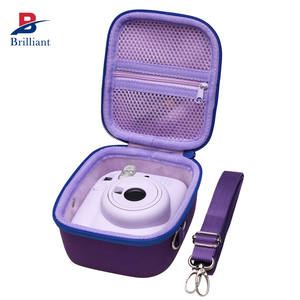 Étui de transport pour appareil photo EVA personnalisé pour <span class=keywords><strong>Fujifilm</strong></span> Instax Mini 12/11, appareil photo instantané avec bandoulière, rangement pour objectif, sac à dos - Product Image 1