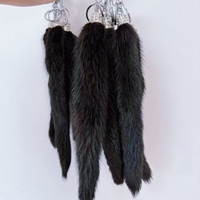 Porte-clés pendentif queue de vison en fourrure de haute qualité, nouveau modèle tendance, petit jouet en peluche queue de vison, accessoires pour sacs et clés de voiture pour femmes