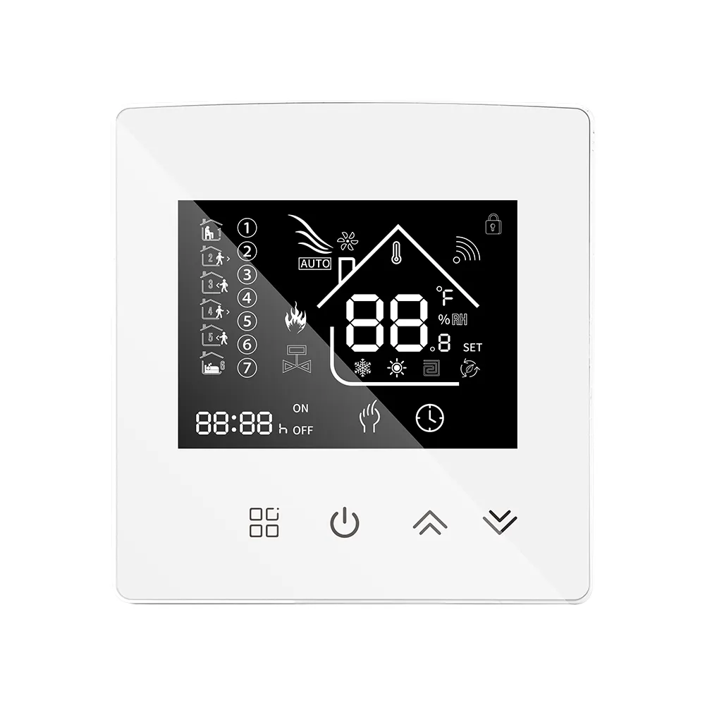 Termostatos bondes inteligentes do aquecimento de Digitas do termostato esperto do calor do assoalho do controlador de temperatura do LCD WIFI para o aquecimento da casa