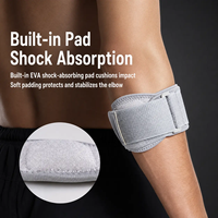Coudière de sport respirante avec compression réglable à sangles ouvertes pour le tennis et le badminton, soulagement de la pression