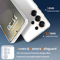 Étui de téléphone portable magnétique de haute qualité, objectif protecteur, étui Samsung S26 Ultra, blanc, toucher peau, coque de téléphone portable pour S25 24