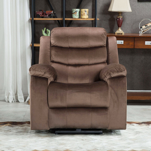 Sofá Reclinable de Cuero para Cine en Casa Moderno, con Función de Elevación Eléctrica, Masaje y Refrigeración, en Oferta en China, Extensible de Metal - Product Image 2