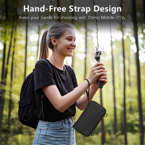 Amazear กระเป๋าเก็บของขนาดกะทัดรัดสำหรับ DJI OSMO MOBILE Series gimbals เคส EVA ทนทานพร้อมช่องใส่อุปกรณ์เสริม - Product Image 3