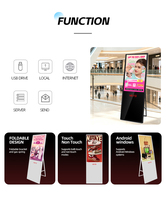 Afficheur numérique Android VETO de type A, 32, 43, 49, 55 pouces, signalétique numérique portable pour les magasins de détail, promotion, vente, menu