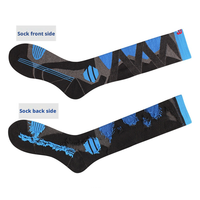 Chaussettes d'équitation en gros avec logo personnalisé, en coton et nylon, rembourrées, hautes jusqu'au genou, à compression, pour l'équitation