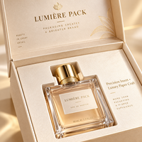 Scatola Premium in Cartone con Coperchio a Ribalta Stile Libro per Cosmetici, Personalizzabile con Stampa a Caldo