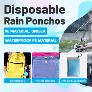 Impermeable de Plástico para Adultos, Económico y Personalizado, Poncho de Lluvia Desechable Transparente para Hombres y Mujeres - Product Image 5