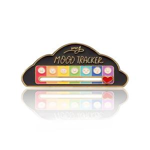 Spilla Personalizzabile con Energia Trasformante, Badge Scorrevole Fai-da-Te in Lega, Distintivo in Metallo Movibile per Regalo - Product Image 1