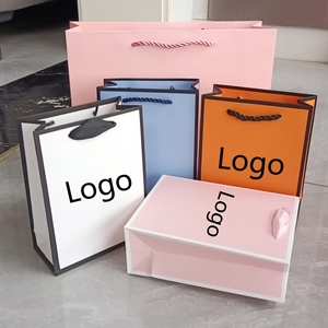 Túi giấy kraft trắng phổ biến nhất có tay cầm túi mang mua sắm sang trọng có in logo của riêng bạn - Product Image 2