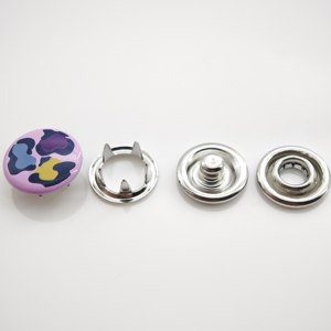 Broches <span class=keywords><strong>de</strong></span> <span class=keywords><strong>Presión</strong></span> Personalizados con Estampado <span class=keywords><strong>de</strong></span> Leopardo Rosa, Sin Níquel, <span class=keywords><strong>de</strong></span> 5 Partes, para Ropa - Product Image 6