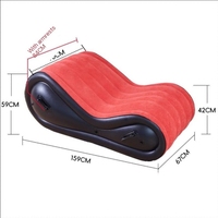 Sofá Cama Inflable Plegable Moderno 2026, Tapizado en Tela Flocada, Sofá de Dos Plazas, Uso Exterior, Ocio al Aire Libre