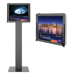 Estación de Carga con Pantalla de 21.5 Pulgadas para Publicidad en Video IZA 2026, Estación de Carga Móvil, Cargador de Celulares - Product Image 1