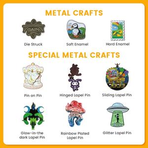 Broches en métal personnalisables, émail doux/dur, emblèmes magnétiques, broche pour vêtements, logo, épingles de revers pour chapeaux, badges, anime - Product Image 5