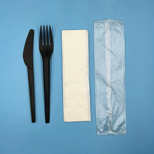 24pcs Handle set Pairs Kitchen Fruit <strong>Forks</strong> Camping Spoon <strong>Personal</strong> Hotel Shape Knife Hammered Weight Knives Portable Cutlery set - Product Image 2