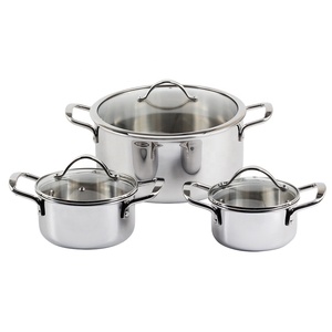 Induction Compatible Minimalist Design Stainless Steel Soup Pot with Glass Lid - Product Image 6