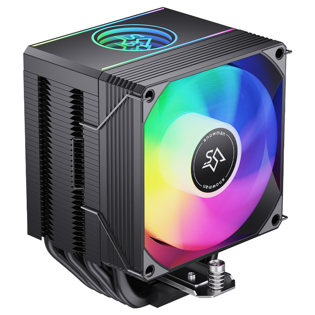 SNOWMAN MX96 ARGB MINI FAN 92MM Ultra-Quiet 6-Pipe CPU Cooler for Maximum Heat Dissipation or Enhanced Cooling Performance