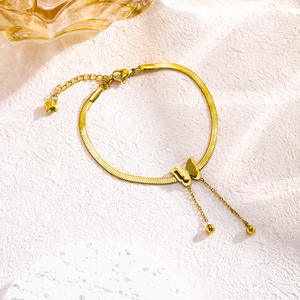 New 3pcs/<b>Set</b> Stainless Steel Fashionable Design 18k Gold Plated Butterfly Necklace Earring <b>Bracelet</b> Butterfly Jewelry <b>Set</b> - Product Image 5