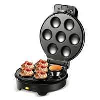 RAF R.2009 Appareil à gâteaux et snacks 3-en-1 850W, machine à cupcakes, plaques antiadhésives à chauffage double face, chaleur uniforme, usage en cuisine