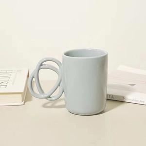 Upclayhome 300ml sứ <span class=keywords><strong>Mug</strong></span> chất lượng tốt nhất sứ cà phê xoắn xử lý <span class=keywords><strong>Mug</strong></span> - Product Image 4