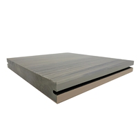 Planche de terrasse WPC pleine largeur moderne 180 mm, robuste, imperméable, composite, à clipser, pour extérieur à fort trafic et jardin
