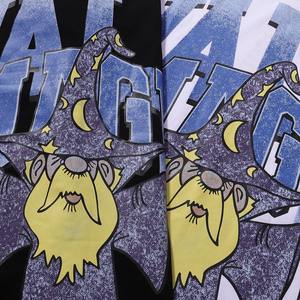 Trendiges Designer 100% Baumwolle Hip-Hop T-Shirt Streetwear Valley Shirt Logo Graffiti-Druck Kurzarm Herren Freizeit-T-Shirt - Product Image 4