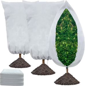 Housses de protection hivernale pour plantes d'extérieur, réutilisables, en PP non tissé, 3 ans de durée de vie, avec cordon de serrage et fermeture éclair - Product Image 1