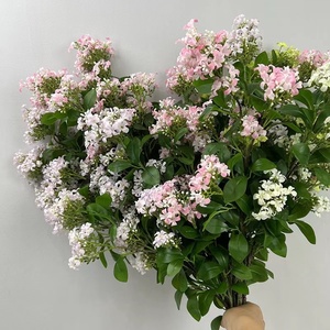 Décoration de la maison artificielle Murraya Paniculata soie Osmanthus branche <span class=keywords><strong>laurier</strong></span> doré soie <span class=keywords><strong>fleur</strong></span> accessoires de tir noël pâques - Product Image 1