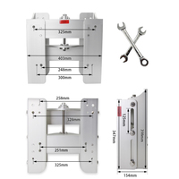 Winibo Support durable pour moteur hors-bord Support spécial réglable manuel pour moteur Kit de recul de 6 pouces pour fournitures marines
