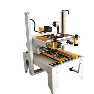 Cinta de sellado de cajas Logística de embalaje Máquina de sellado semiautomática móvil Cinta transportadora de transmisión hacia arriba y hacia abajo