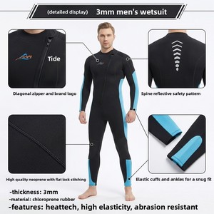 Muta Subacquea Intera da Uomo 3MM in Neoprene per Surf e Immersioni - Calda e Resistente, Attrezzatura per Sport Acquatici, Personalizzabile OEM - Product Image 2