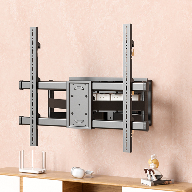 Wholesale HILLPORT Economy Iron TV Bracket Articulating Arms Swivel Full Motion Hanger Wall Mount 50-90 Inch 55KG Max Vesa