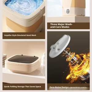 10L Foldable Mini Washer and Dryer 2 in 1 Portable Travel Laundry Machine with Blue Light Sterilization - Product Image 2