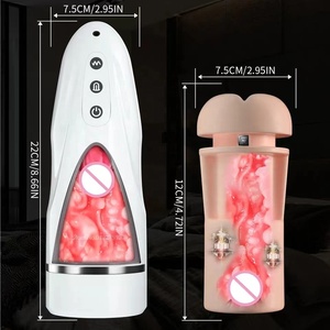 Hot Selling <strong>Male</strong> <strong>Masturbator</strong> <strong>Cup</strong> Realistic Tongue and Mouth Vagina Sex Machines Toy Men Pocket Pussy <strong>Stroker</strong> Vibrating - Product Image 3